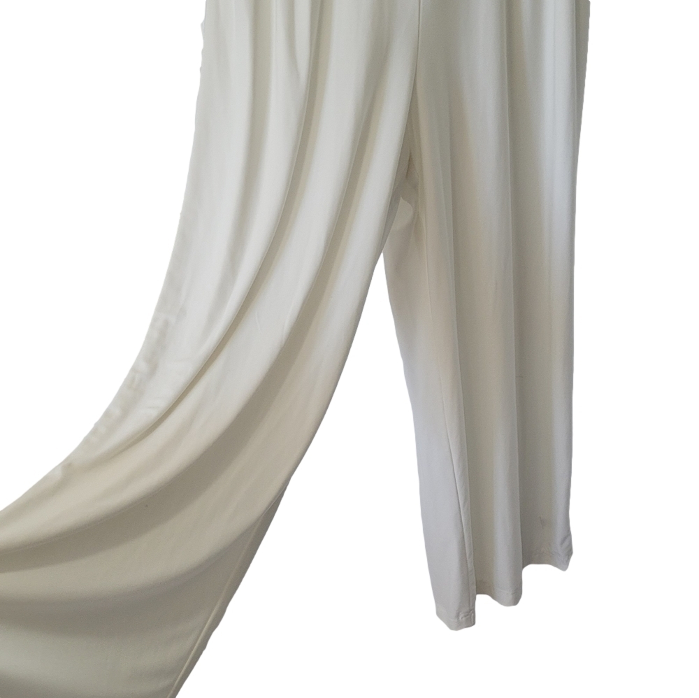 Emma & Michele Crochet Jumpsuit Romper White Wide Leg Small - Picture 10 of 16